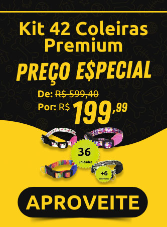 Kit coleiras premium - mini