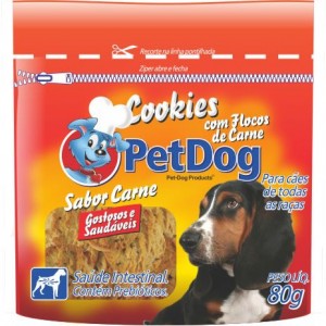 Cookie PetDog Sabor Carne ou Frango