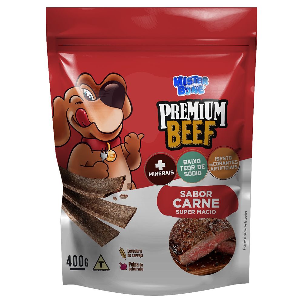 Bifinho Petisco Premium Beef Carne 400g - p/ Cães