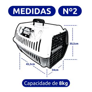 Caixa de Transporte N.2 - p/ Cães e Gatos