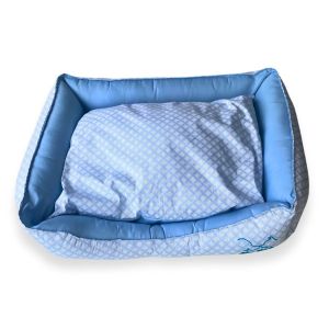 Cama Bordada My Pet Baby Blue - Kit C/3