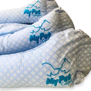 Cama Bordada My Pet Baby Blue - Kit C/3