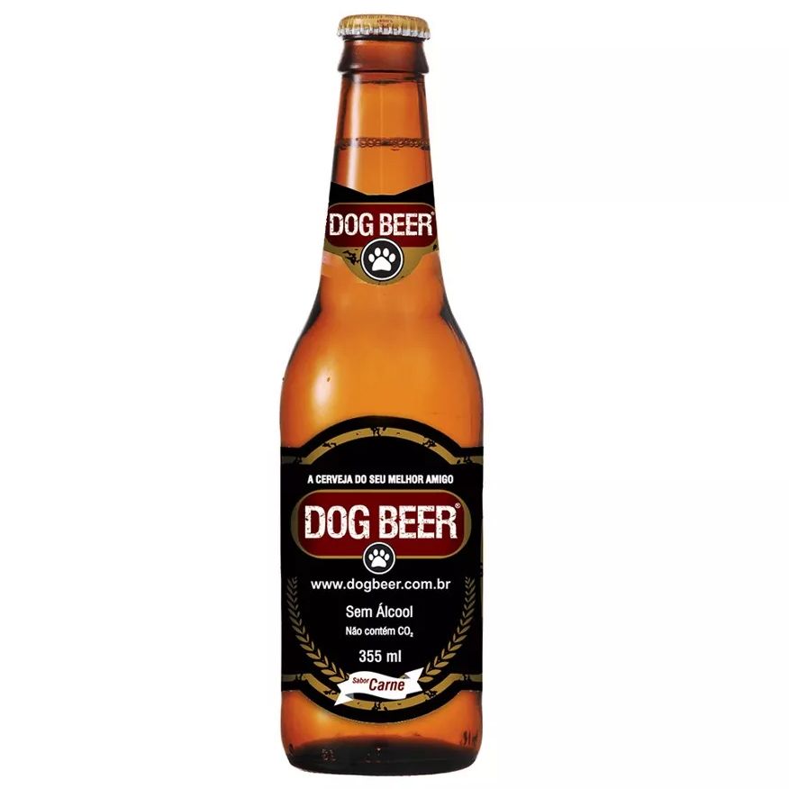 Cerveja Dog Beer Cães Sabor Carne 355ml Na My Pet Brasil ...