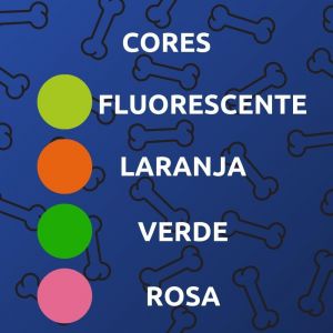 Coleira Neon Para Cachorros, Extra Pequeno, Coleira Ajustável, Passeio e Viagem, Confortável e Resistente, Rosa