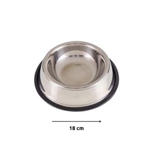 Comedouro de Inox 370ml - p/ Cães e Gatos