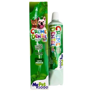 Creme Dental My Pet Sabor Menta 90g - p/ Cães e Gatos