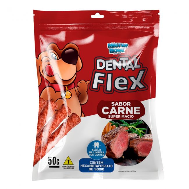 Petisco Dental Flex Sabor Carne 50g - p/ Cães