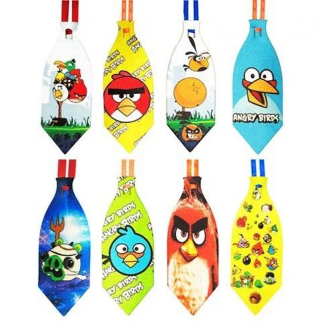 Gravatas Pet Estampadas Angry Birds P - c/ 10 uni.