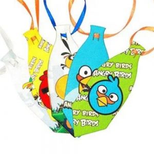 Gravatas Pet Estampadas Angry Birds P - c/ 10 uni.