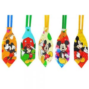 Gravatas Pet Estampadas Mickey P - c/ 10 uni.