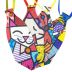 Gravatas Pet Estampadas Romero Britto P - c/ 10 uni.