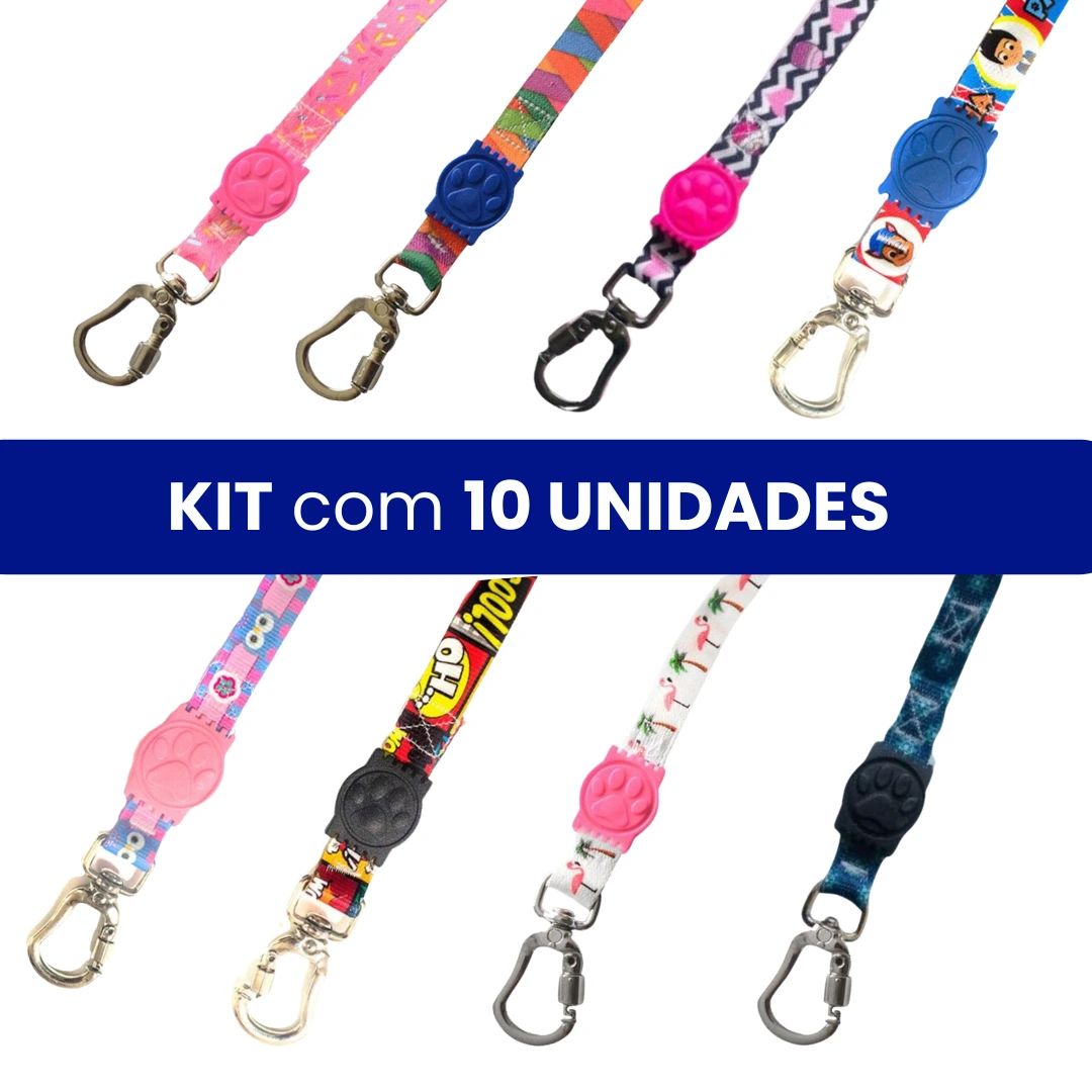 Kit Guia Fun Mix Trava Rosca 10 un. p/ Cães