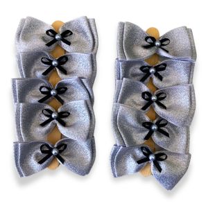 Lacinhos Pet Luxo Sweet Silver Bow  - 10 unidades