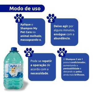 Shampoo My Pet Care Neutro 5L - para Cães e Gatos 