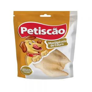 Petisco Orelha Bovina Natural Petiscão 5 Unidades