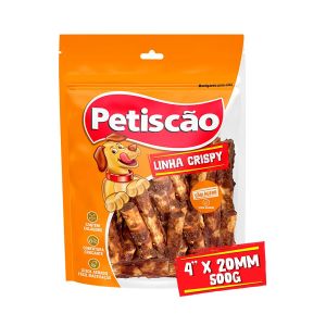 Pacote Caolageno Crispy 20mm c/3 - p/ Cães