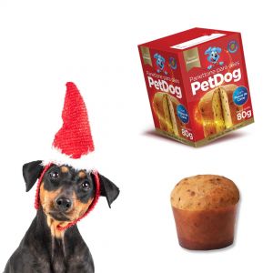 Kit Panetone Pet Flocos de Carne 80g *CAIXA FECHADA*  c/ 37 Unidades