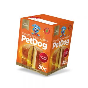 Panettone Pet para Cães Sabor Tradicional 80g – Petisco Pet para o Natal