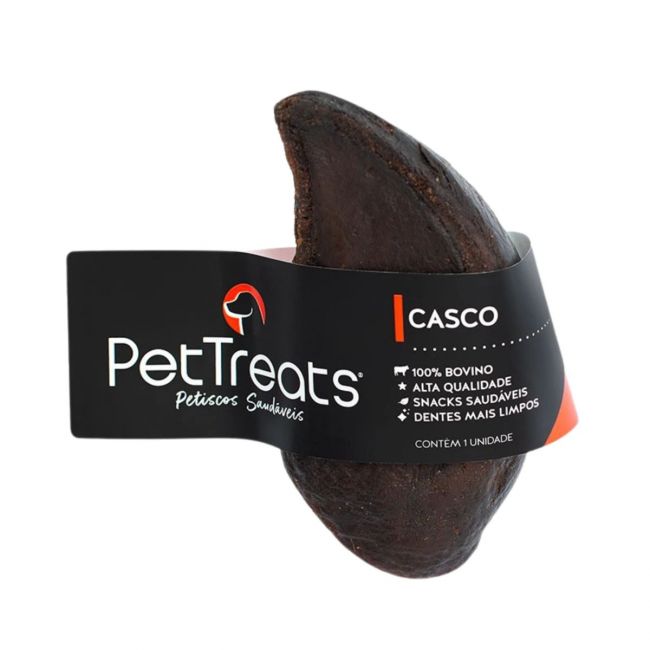 Petisco p/ Cães Casco Bovino 1 Unidade