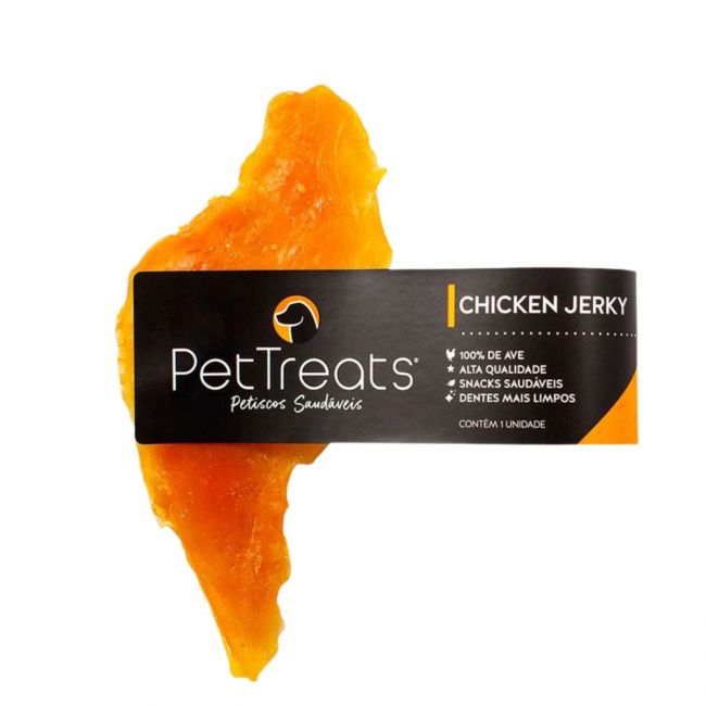 Petisco p/ Cães Chicken Jerky Peito de Frango 1 Unidade