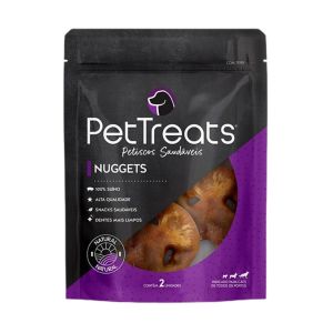 Petisco p/ Cães Nuggets Focinho Suíno 2 Unidades