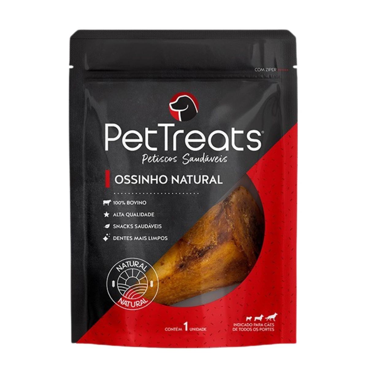 Petisco p/ Cães Ossinho Natural Bovino