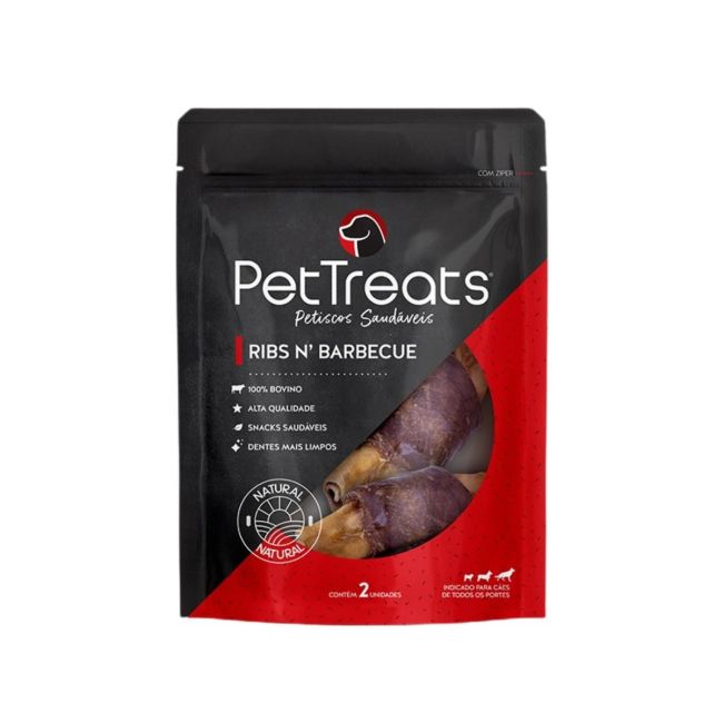 Petisco p/ Cães Ribs n´ Barbecue Miúdos Bovinos 2 Unidades