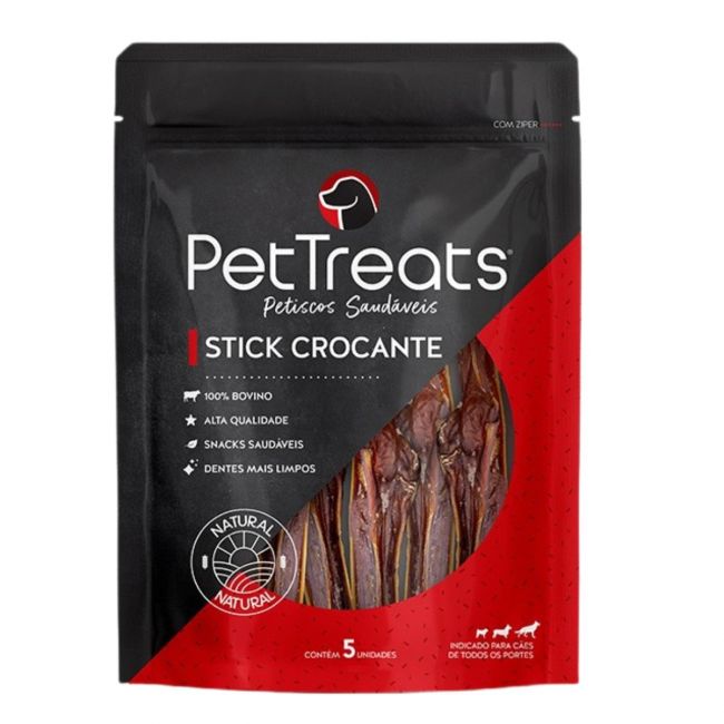 Petisco p/ Cães Stick Crocante Miúdos Bovinos 5 Unidades