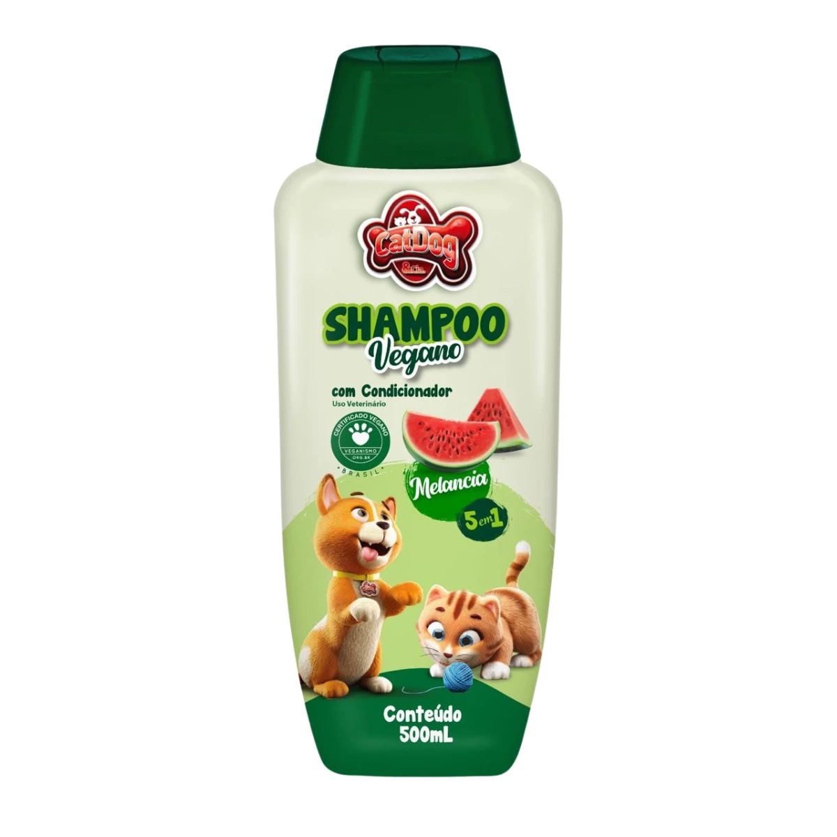 Shampoo Vegano Melancia 5 em 1 Catdog 500ml