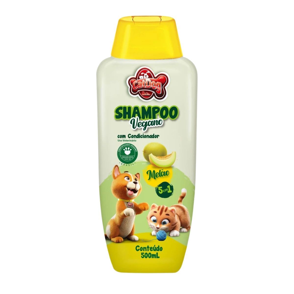 Shampoo Vegano Melão 5 em 1 Catdog 500ml