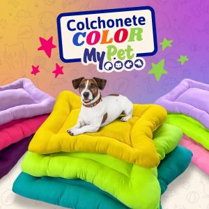 Colchonetes Coloridos p/ Cães e Gatos - Kit c/ 3 un