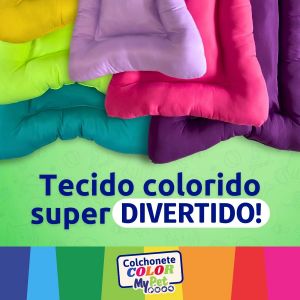 Colchonetes Coloridos p/ Cães e Gatos - Kit c/ 3 un