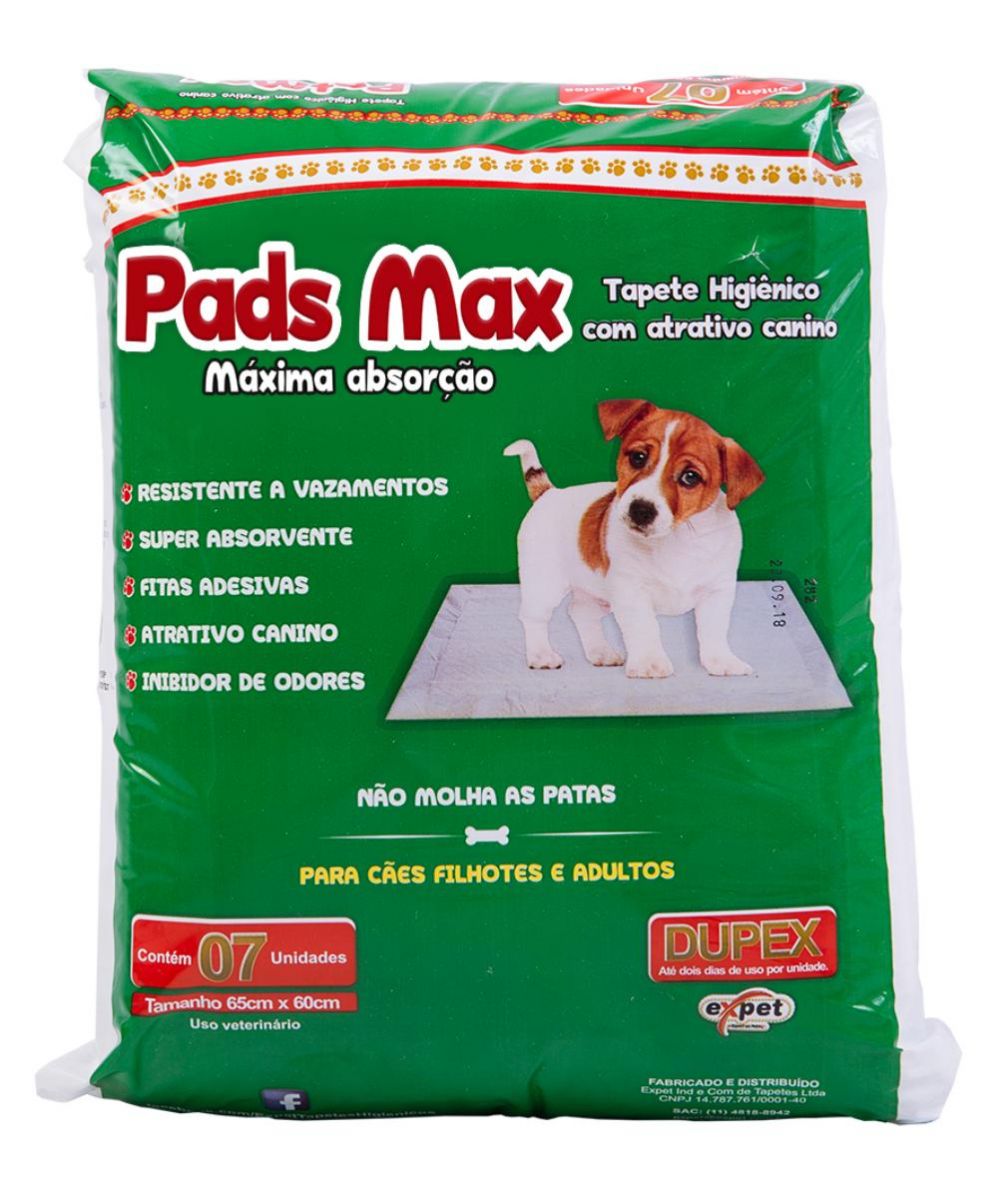 Tapete Higiênico Pads Max c/07 para Cães na My Pet Brasil